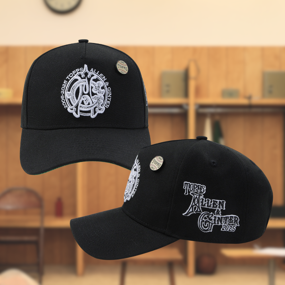 Topps Allen & Ginter Anniversary Hat Black Tee By Mitchell & Ness