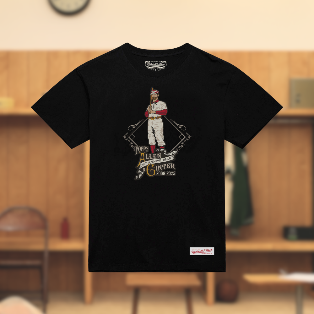 Topps Allen & Ginter Vintage Batter Black Tee By Mitchell & Ness