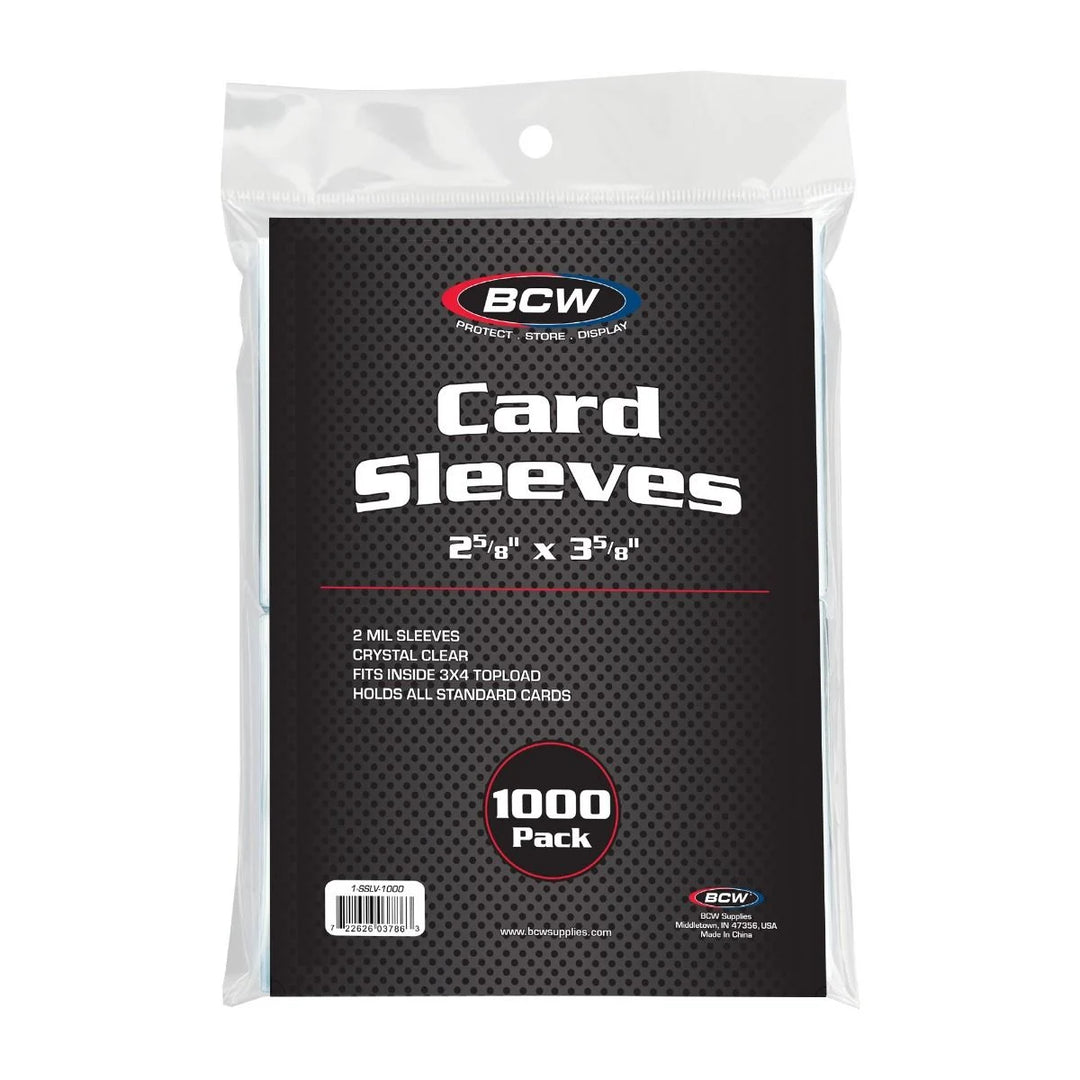 bcw 100 count card toploaders and card sleeves BCW Standard Card Sleeves 100ct Pack