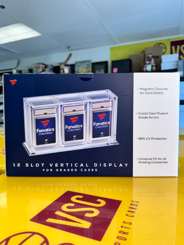 Fanatics - 12 Slot Vertical - Graded Acrylic - Display Case Fanatics - 12 Slot Vertical - Graded Acrylic - Display Case