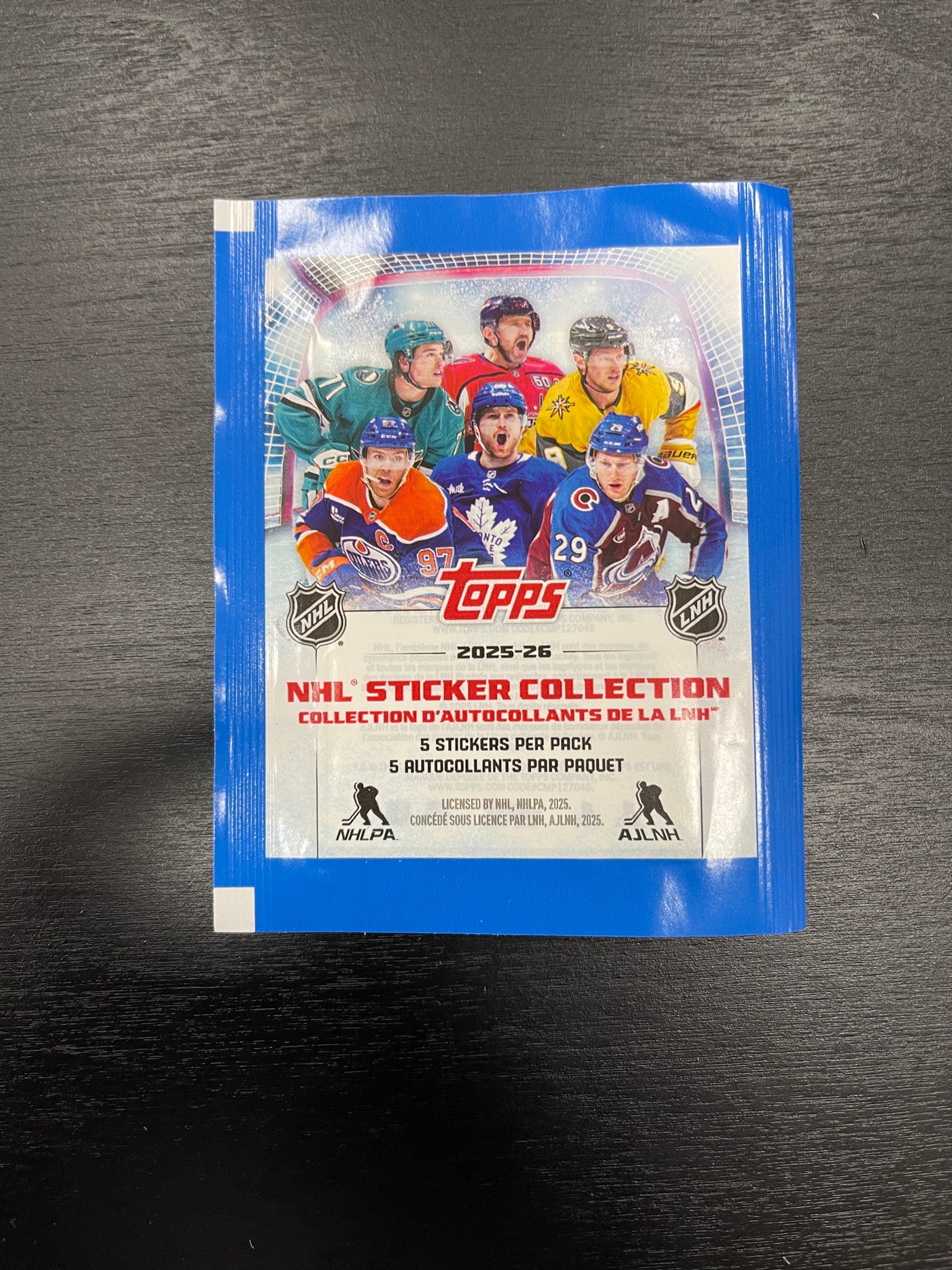 2025/26 Topps Hockey Sticker Pack – Valleywide Sports Cards