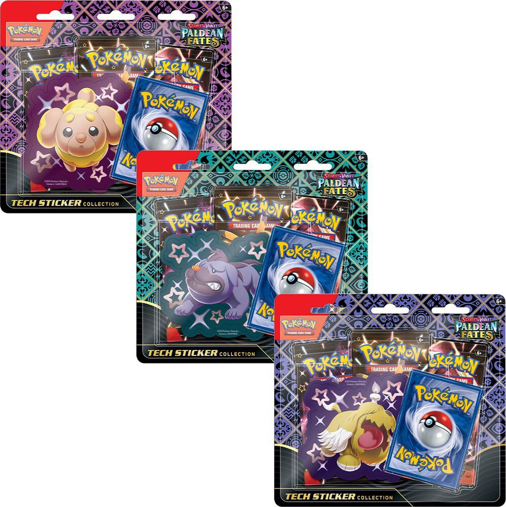 Paldean Fates Tech Sticker Collection (3 Booster Packs each)