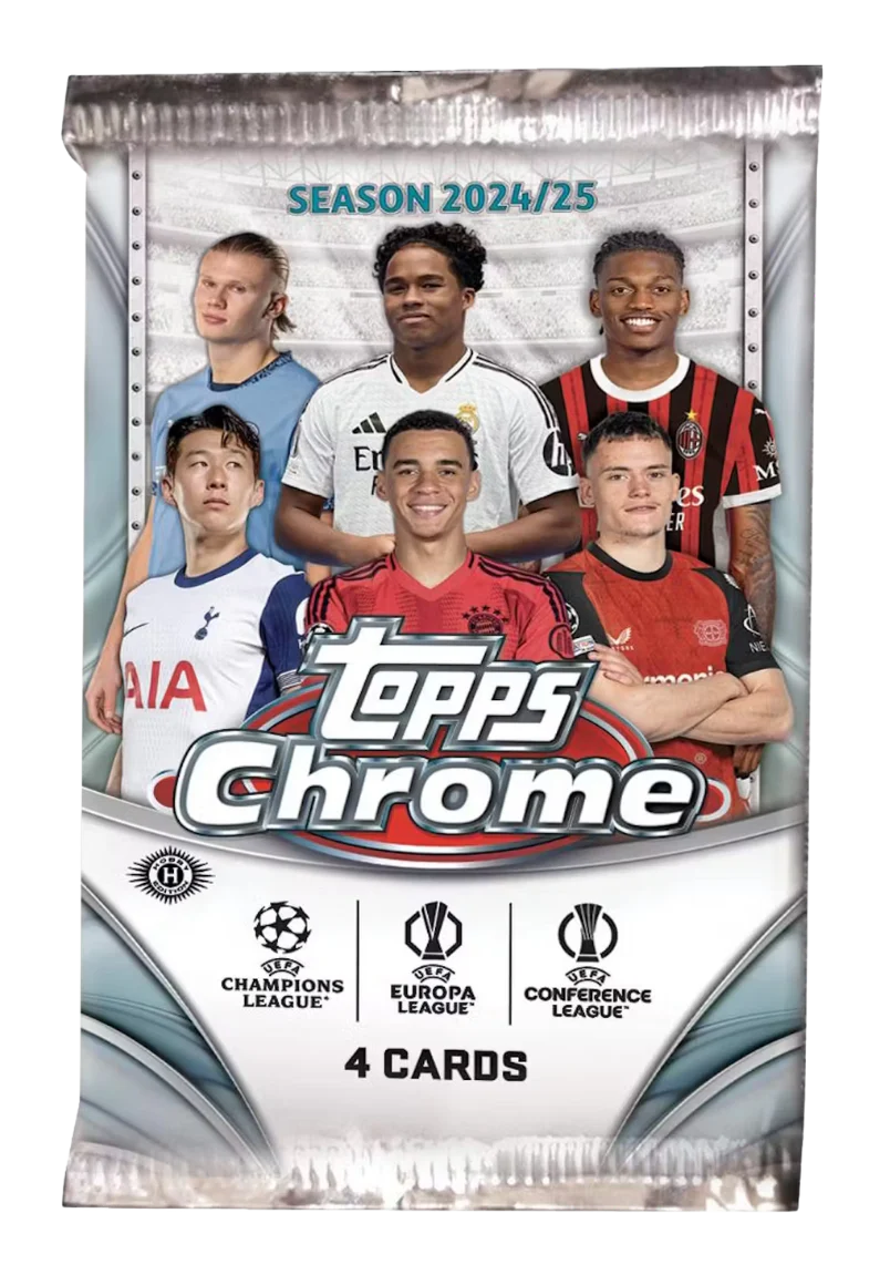2024/25 Topps UEFA Club Competitions Chrome Soccer Hobby Pack