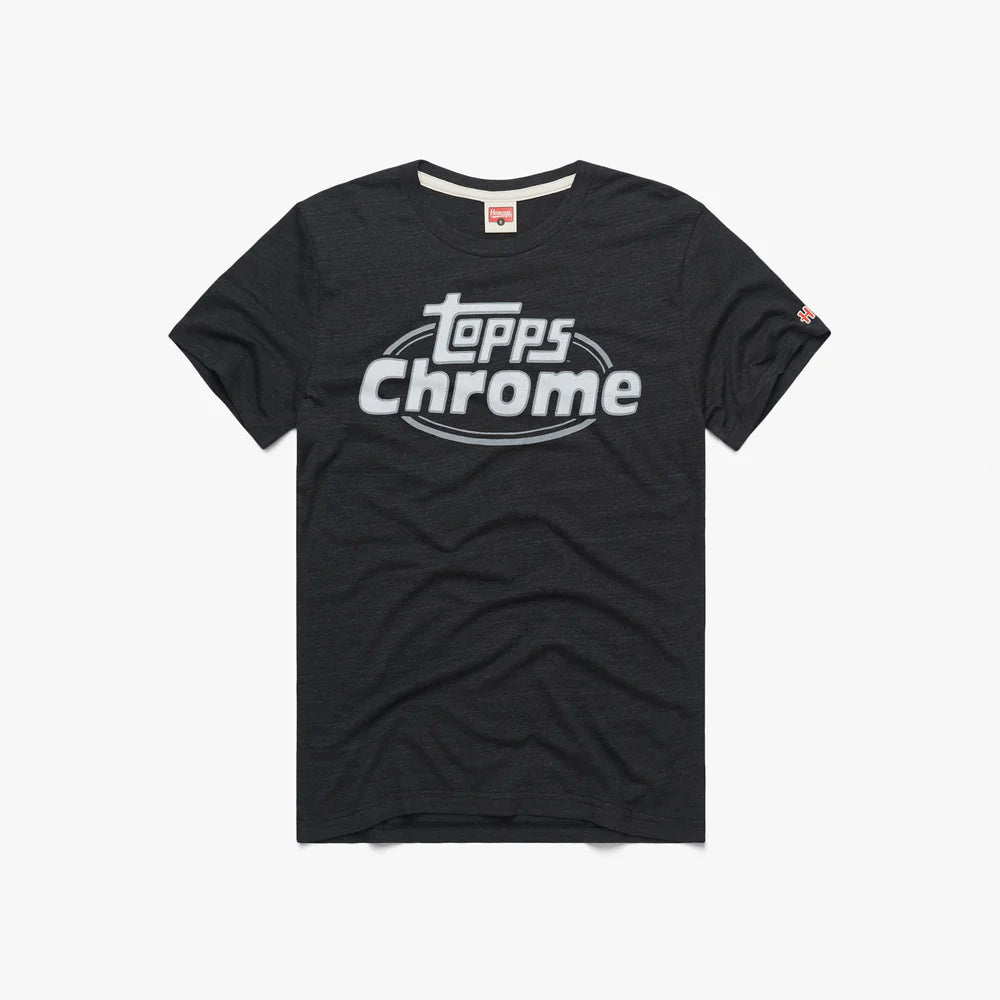 Topps Chrome Baseball T-Shirt Black by Homage - Large