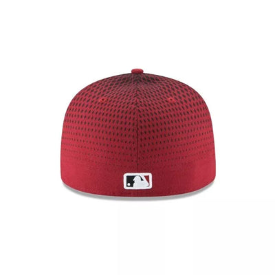 NEW ERA ARIZONA DIAMONDBACKS MENS RED ACPERF ALT3 2017 59FIFTY FITTED HAT - SIZE 7 1/4
