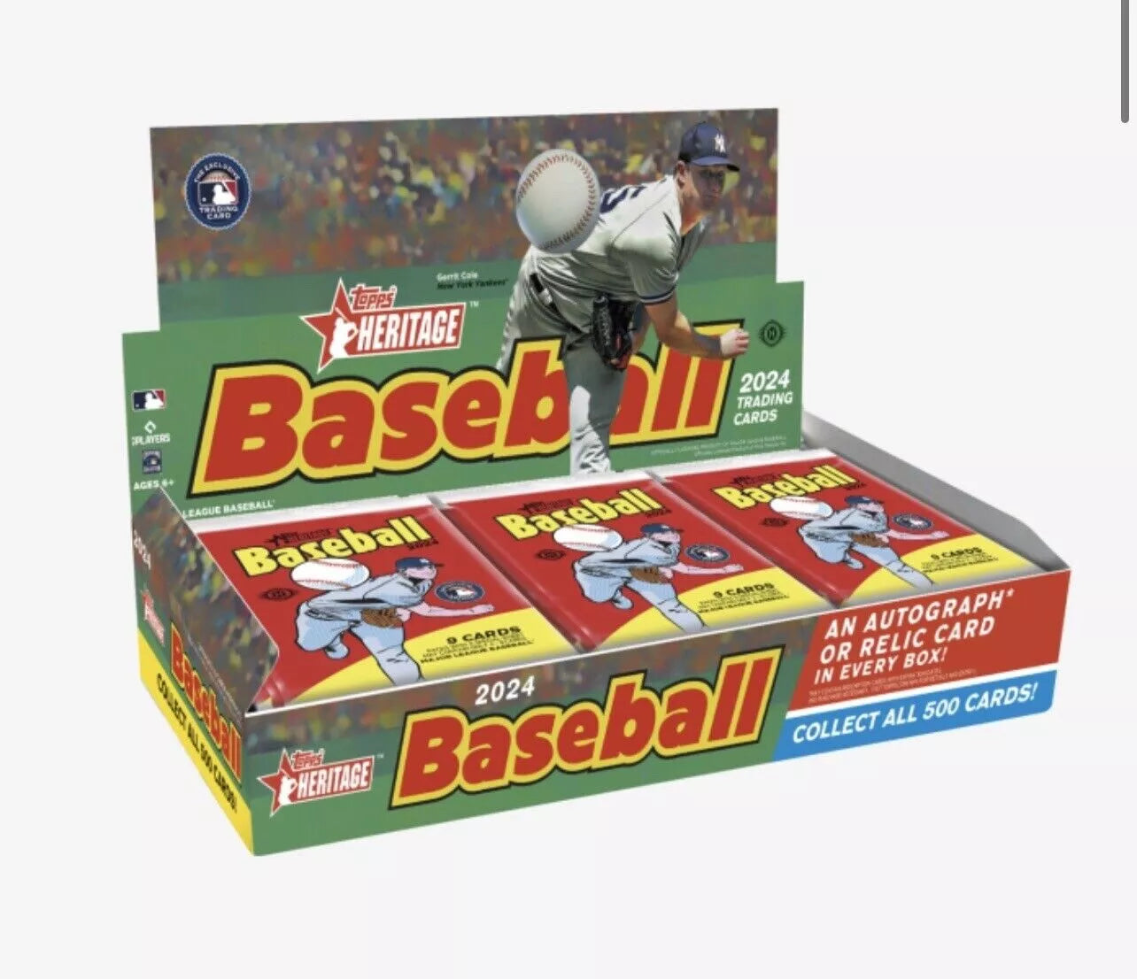 2024 Topps Heritage Baseball Hobby Pack Valleywide Sports Cards