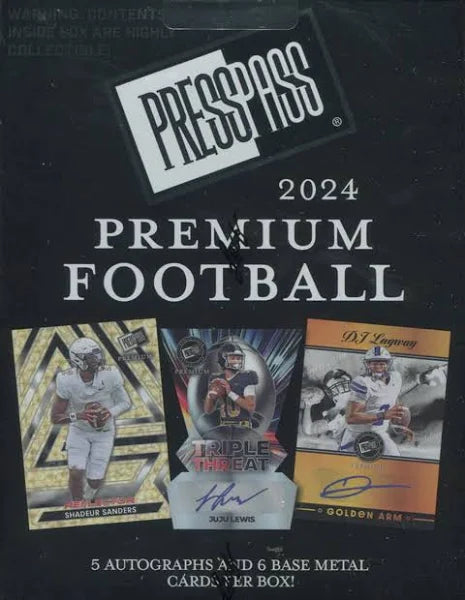 2024 Press Pass Premium Football Hobby Box