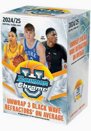 2024/25 Bowman Chrome University Basketball Blaster Box