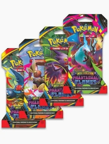 Pokemon Mega Evolution Phantasmal Flames Sleeved Booster Pack