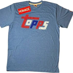 Topps 1981 Baseball T-Shirt Light Blue by Homage - Medium