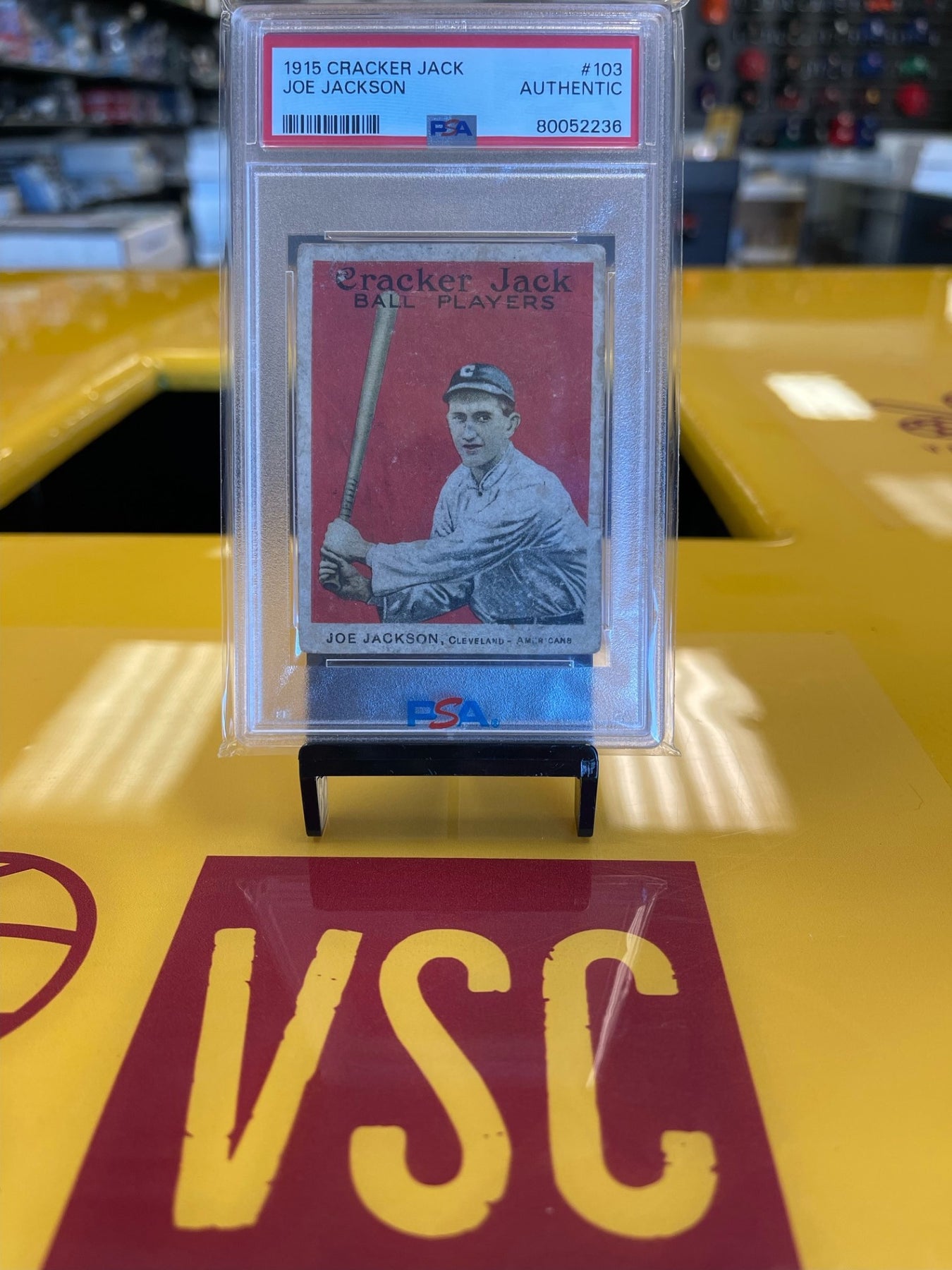 1915 Cracker Jack Joe Jackson 103 PSA Authentic Valleywide Sports Cards