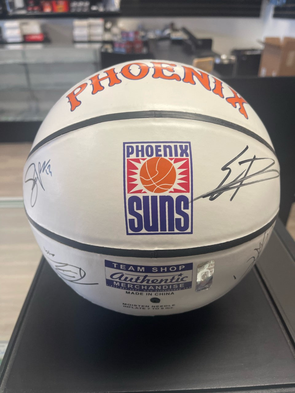 2006-07 Phoenix Suns Signed Team Ball with Suns COA